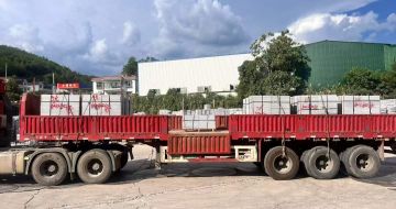 鸡西 芝麻灰花岗岩地铺石出货日常