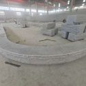 鸡西 芝麻白异形坐凳，自然面光面弧形加工