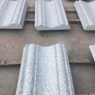 鸡西 白麻花岗岩光面别墅线条