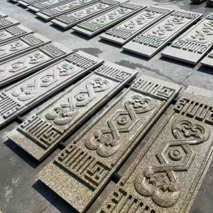 鸡西 黄金麻花岗岩外墙雕刻板