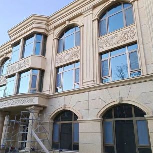 鸡西 黄金麻花岗岩别墅外墙干挂