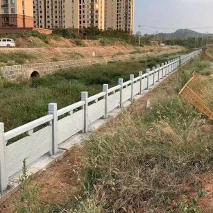 鸡西 白麻河道栏杆效果展示图