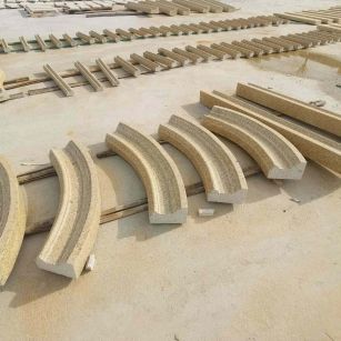 鸡西 黄金麻花岗岩别墅线条