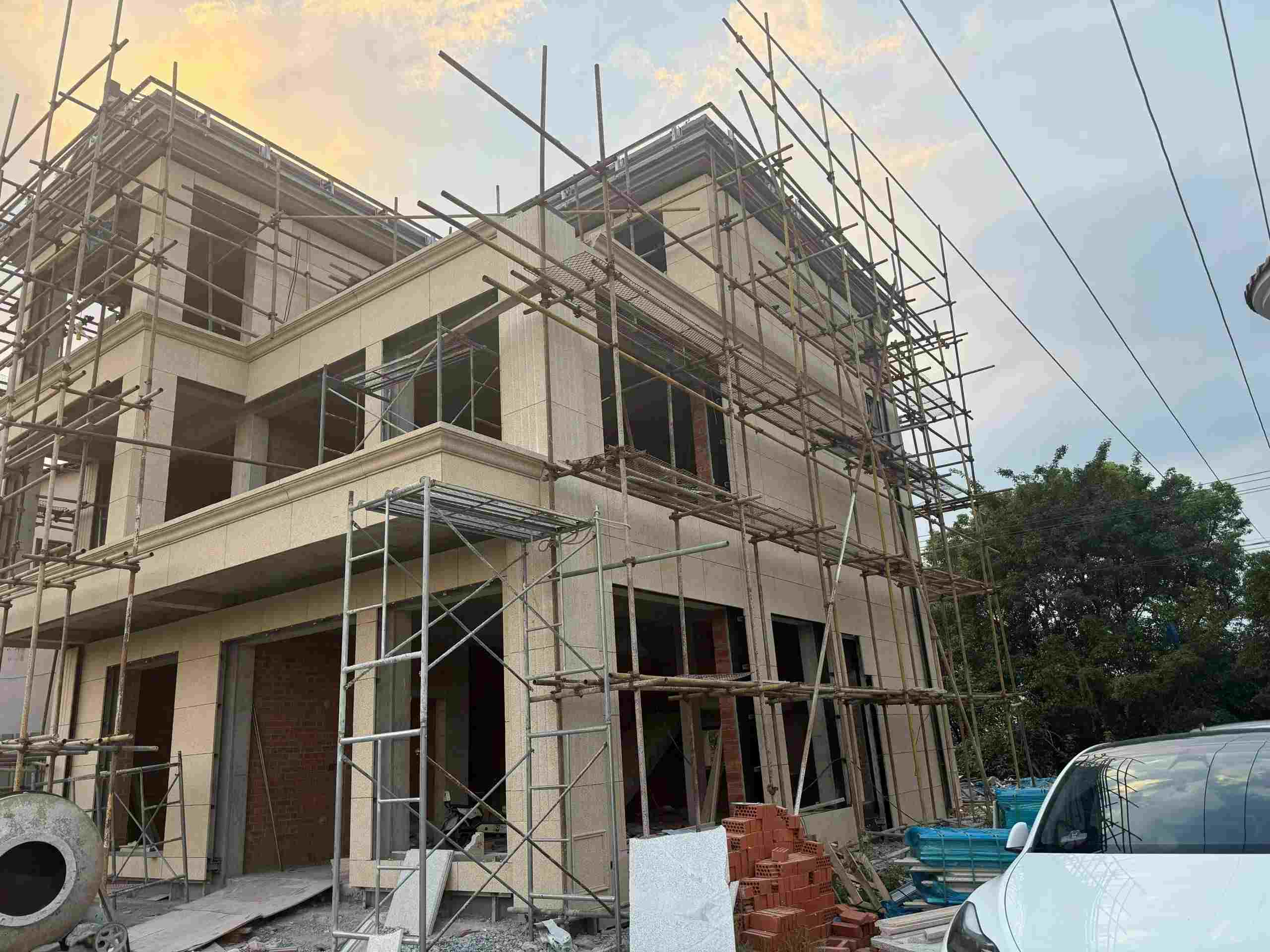 鸡西 黄金麻荔枝面花岗岩外墙干挂