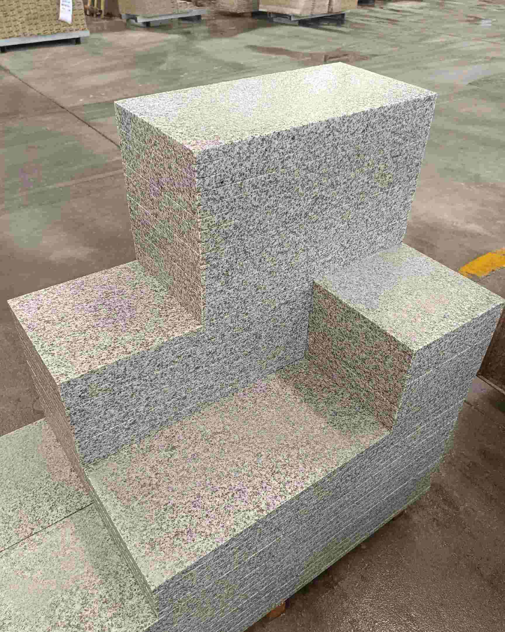 鸡西 白麻花岗岩荔枝面地铺石