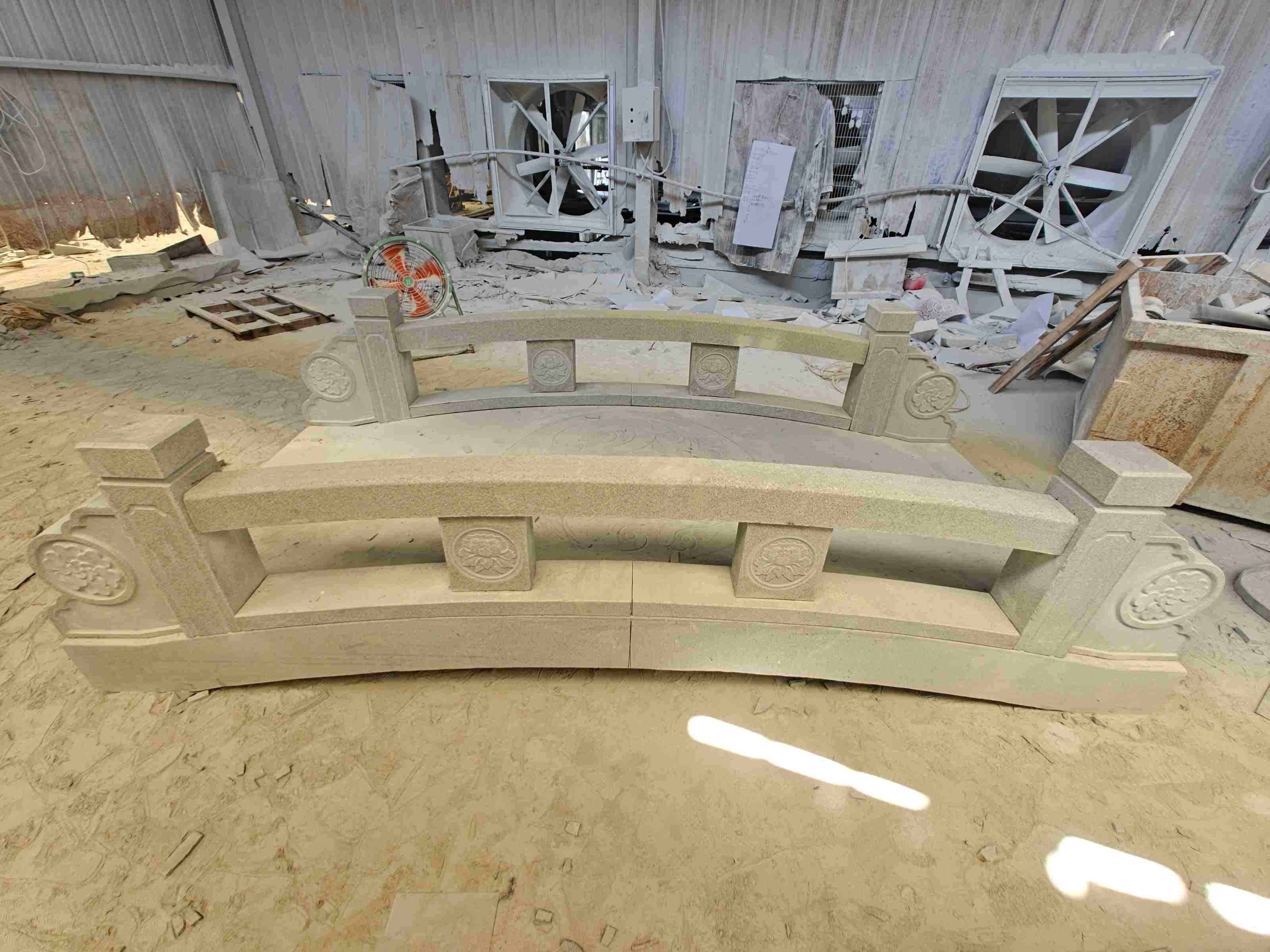 鸡西 芝麻灰花岗岩异形加工-拱桥，石桥