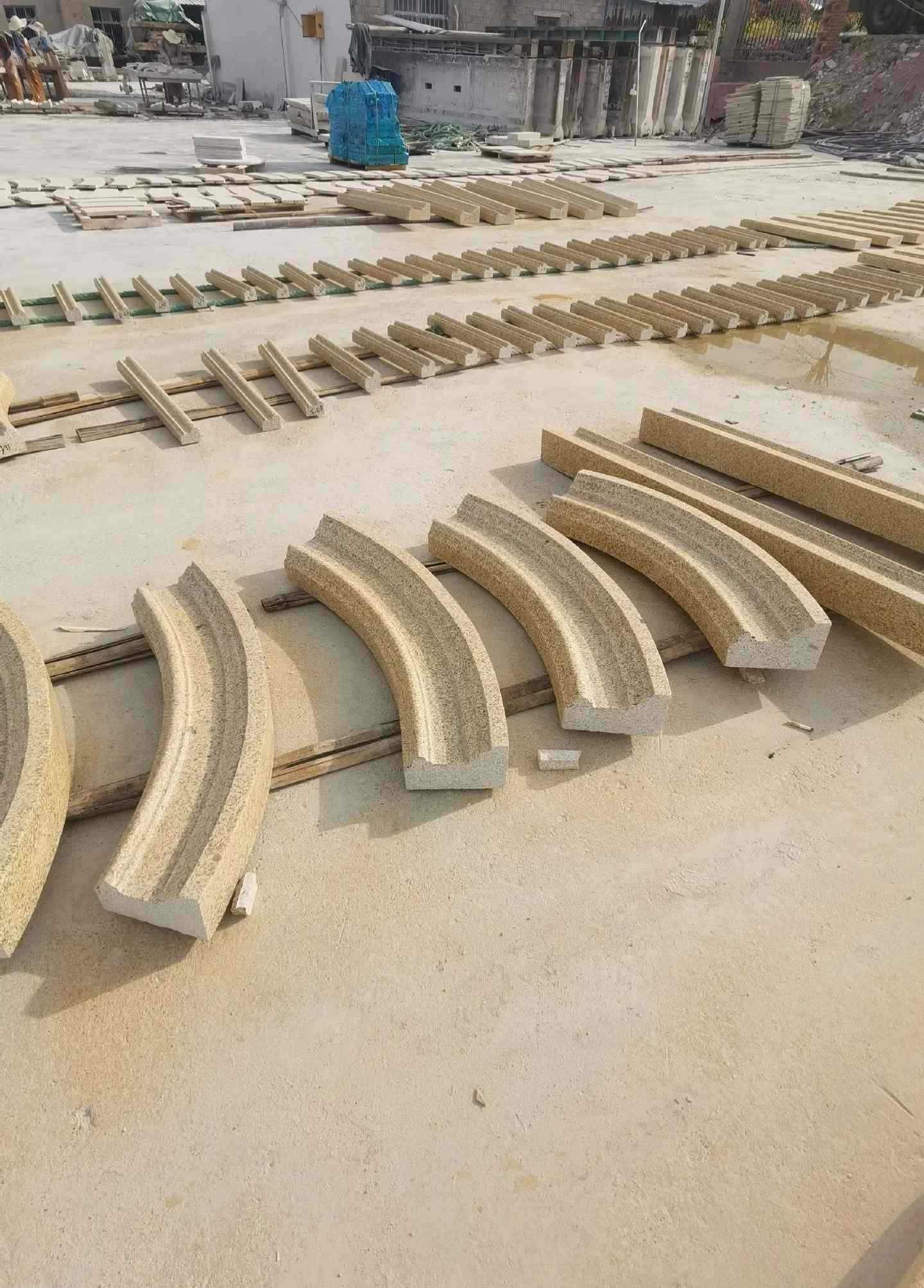 鸡西 黄金麻花岗岩别墅线条